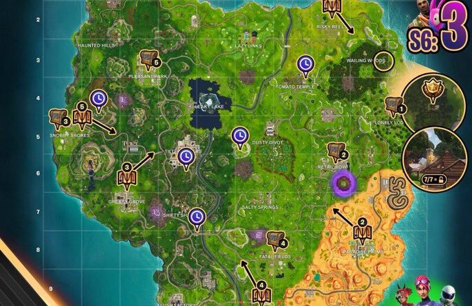 Fortnite Cheat Map Season 6 Week 3